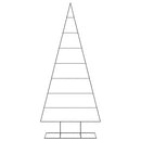 dekorationstræ 210 cm metal sort