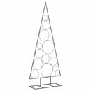 dekorativt juletræ 150 cm metal sort
