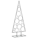 dekorativt juletræ 180 cm metal sort