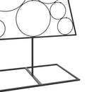 dekorativt juletræ 180 cm metal sort