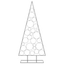 dekorationstræ 210 cm metal sort