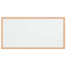 magnetisk whiteboardtavle med ramme i massivt fyrretræ 60x30 cm
