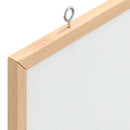 magnetisk whiteboardtavle med ramme af massivt fyrretræ 40x40cm