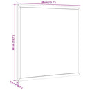 magnetisk whiteboardtavle med ramme af massivt fyrretræ 40x40cm