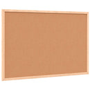 magnetisk whiteboardtavle med ramme i massivt fyrretræ 60x40 cm