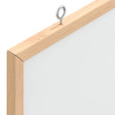 magnetisk whiteboardtavle med ramme i massivt fyrretræ 60x55 cm