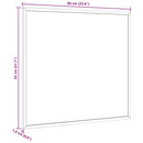 magnetisk whiteboardtavle med ramme i massivt fyrretræ 60x55 cm