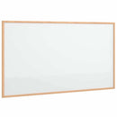 magnetisk whiteboardtavle med ramme i massivt fyrretræ 100x55 cm