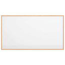 magnetisk whiteboardtavle med ramme i massivt fyrretræ 100x55 cm