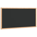 tavle med ramme af massivt fyrretræ sort 60x30 cm