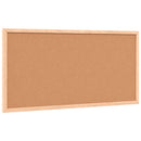 tavle med ramme af massivt fyrretræ sort 60x30 cm