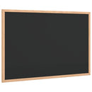 tavle med ramme af massivt fyrretræ sort 60x40 cm