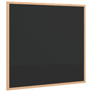 tavle med ramme af massivt fyrretræ sort 60x55 cm