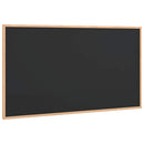 tavle med ramme af massivt fyrretræ sort 100x55 cm