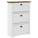 skoreol BODO 80x35x118 cm hvid og brun