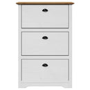 skoreol BODO 80x35x118 cm hvid og brun