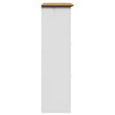 skoreol BODO 80x35x118 cm hvid og brun
