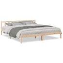 ekstra lang sengeramme uden madras 200x210 cm massivt fyrretræ