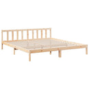 ekstra lang sengeramme uden madras 200x210 cm massivt fyrretræ