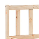 ekstra lang sengeramme uden madras 200x210 cm massivt fyrretræ