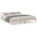 ekstra lang sengeramme uden madras 200x220 cm massivt fyrretræ