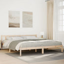 ekstra lang sengeramme uden madras 200x220 cm massivt fyrretræ