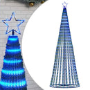 LED-juletræ 475 LED'er 247 cm blåt lys
