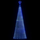 LED-juletræ 475 LED'er 247 cm blåt lys