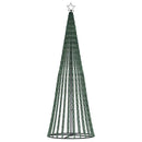 LED-juletræ 475 LED'er 247 cm farverigt lys