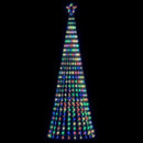 LED-juletræ 475 LED'er 247 cm farverigt lys
