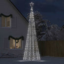 LED-juletræ med spyd 1534 LED'er 500 cm koldt hvidt lys