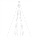 LED-juletræ med spyd 1534 LED'er 500 cm koldt hvidt lys
