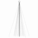 LED-juletræ med spyd 1534 LED'er 500 cm koldt hvidt lys