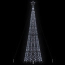LED-juletræ med spyd 1534 LED'er 500 cm koldt hvidt lys