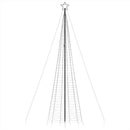 LED-juletræ med spyd 1534 LED'er 500 cm blåt lys
