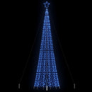 LED-juletræ med spyd 1534 LED'er 500 cm blåt lys