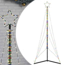 LED-juletræ 483 LED'er 240 cm farverigt lys