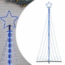 LED-juletræ 447 LED'er 250 cm blåt lys