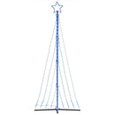 LED-juletræ 447 LED'er 250 cm blåt lys