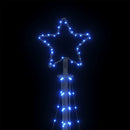 LED-juletræ 447 LED'er 250 cm blåt lys