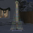 LED-juletræ 447 LED'er 250 cm farverigt lys
