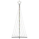 LED-juletræ 447 LED'er 250 cm farverigt lys