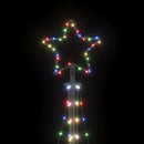 LED-juletræ 447 LED'er 250 cm farverigt lys