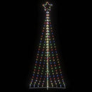 LED-juletræ 447 LED'er 250 cm farverigt lys
