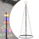 LED-juletræ 200 LED'er 180 cm flerfarvet lys