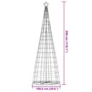 LED-juletræ 550 LED'er 300 cm varmt hvidt lys