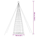 LED-juletræ 1534 LED'er 500 cm koldt hvidt lys