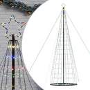 LED-juletræ 1534 LED'er 500 cm flerfarvet lys