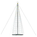 LED-juletræ 1534 LED'er 500 cm flerfarvet lys