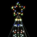 LED-juletræ 1534 LED'er 500 cm flerfarvet lys